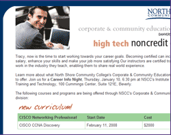 North Shore Community College's Division of Corporate & Community Education